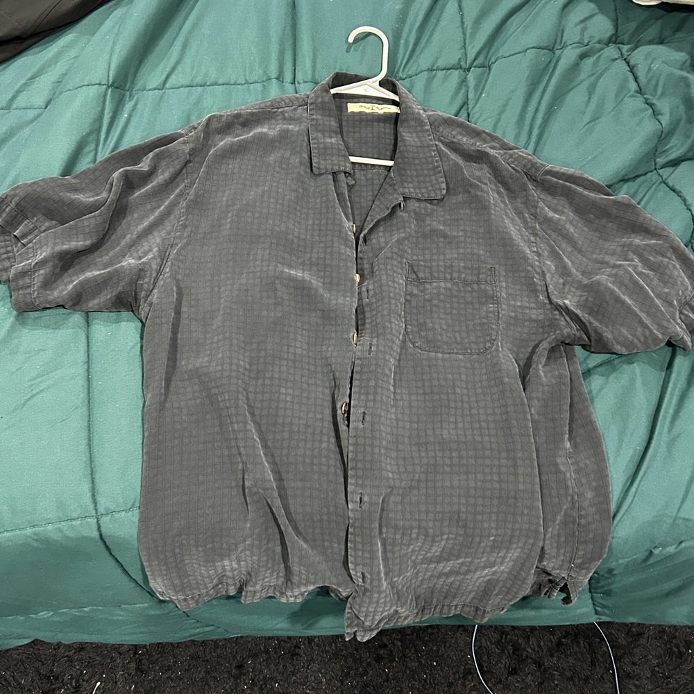 Tommy Bahama Charcoal Textured Shirt